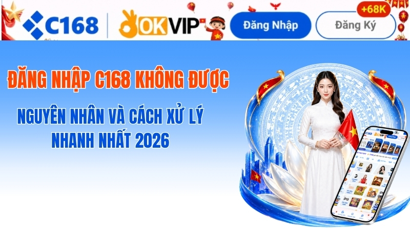 Đăng Nhập C168 Không Được – Nguyên Nhân Và Cách Xử Lý Nhanh Nhất 2026 2 Đăng Nhập C168 Không Được – Nguyên Nhân & Cách Khắc Phục